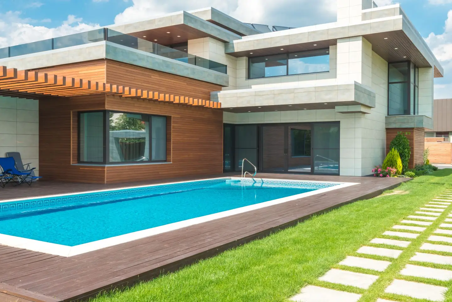 Swimming pool built in Bolwarra Heights, NSW